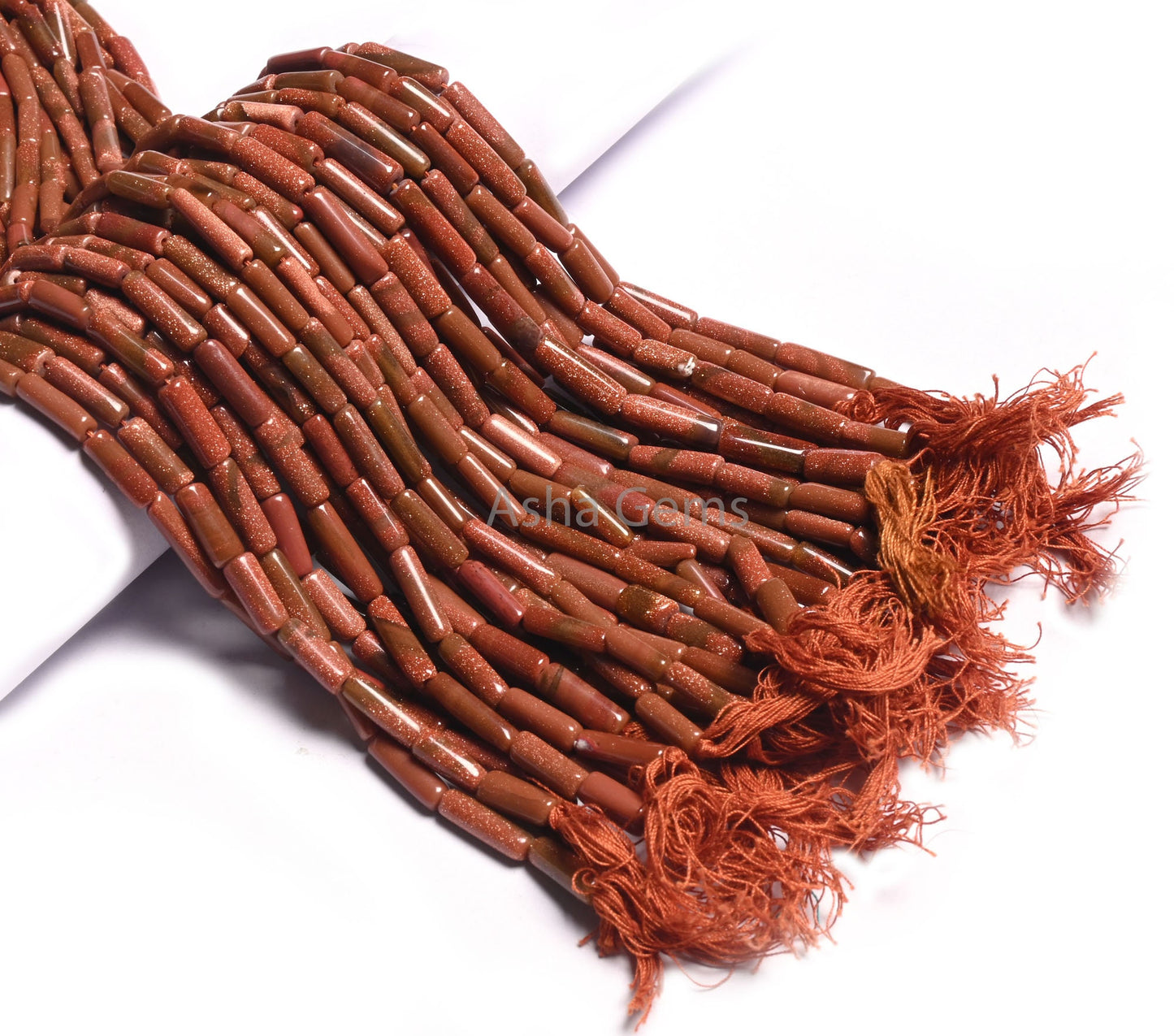 Beautiful Brown Sunstone Fancy Long Pipe Shape Straight Drill Beads,12" Sunstone Tube Shape Handmade Gemstone Bead Jewelry making Craft SALE