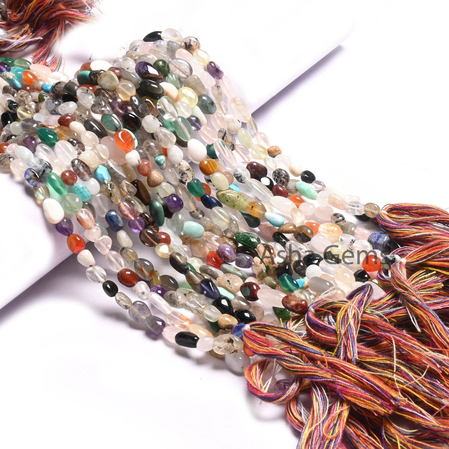 Beautiful Multi Disco Smooth Nugget Shape Gemstone Loose Beads, Multi Color Nuggets Beads, Disco Smooth Tumble Beads For Jewelry Crafts SALE (AG 22272)