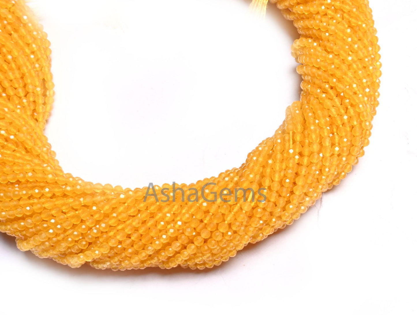 Rare Yellow Chalcedony Quartz Micro Cut Gemstone Tiny Beads,2.5 mm AAA Quality Yellow Quartz faceted Rondelle Machine Cut Beads Jewelry SALE