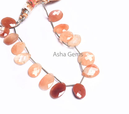 Shaded Lepidocrocite Fancy Uneven Shape Gemstone Beads, Natural Lepidocrocite Flat Briolette Faceted Bead Jewelry Making Necklace Craft SALE (18539)