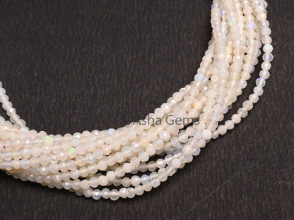 Fine Quality Ethiopian Opal Faceted Rondelle shape Beads,3 mm Natural Flashy Welo Fire Ethiopian Opal Gemstone Bead Opal Micro Cut Bead SALE