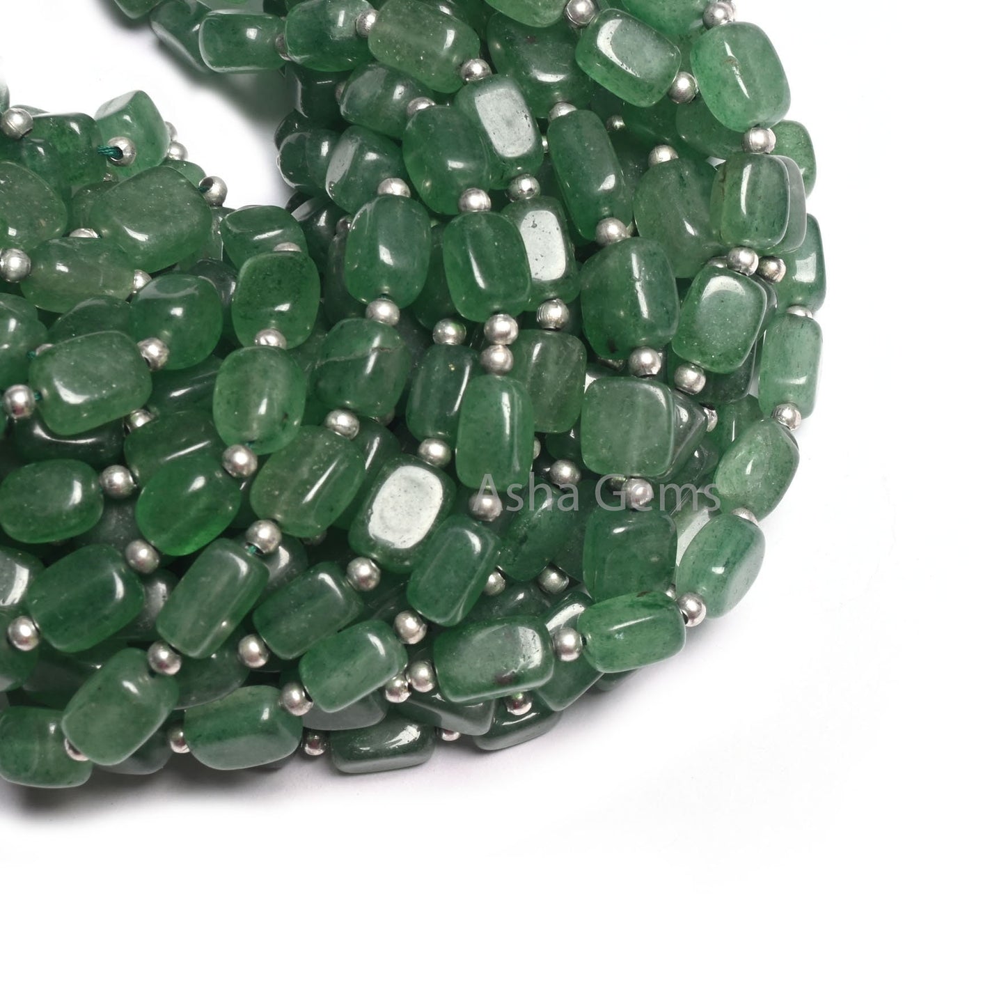 Natural Green Strawberry Quartz Fancy Puff Rectangle Shape Gemstone Beads, Fine Strawberry Handmade Rectangle Handmade Beads Jewelry makings