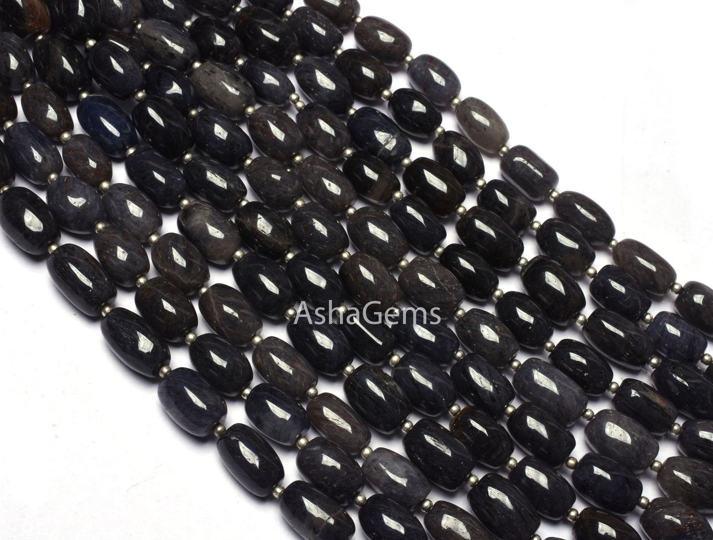 Beautiful Blue Quartz Smooth Fancy Shape Beads,10"Strand dark Blue Quartz Plain handmade Barrel Shape Gemstone Bead For Jewelry making Craft