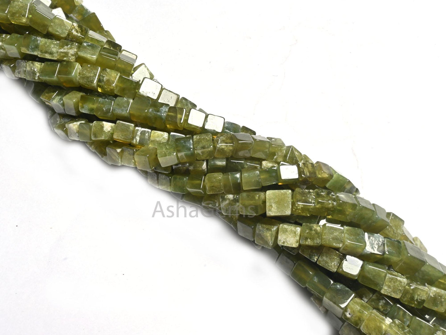 Beautiful Vessonite 3D Cube Box Shape Smooth Gemstone Beads,8/16" Natural Green Vesuvianite Cube Box Plain Handmade Bead Jewelry Making SALE
