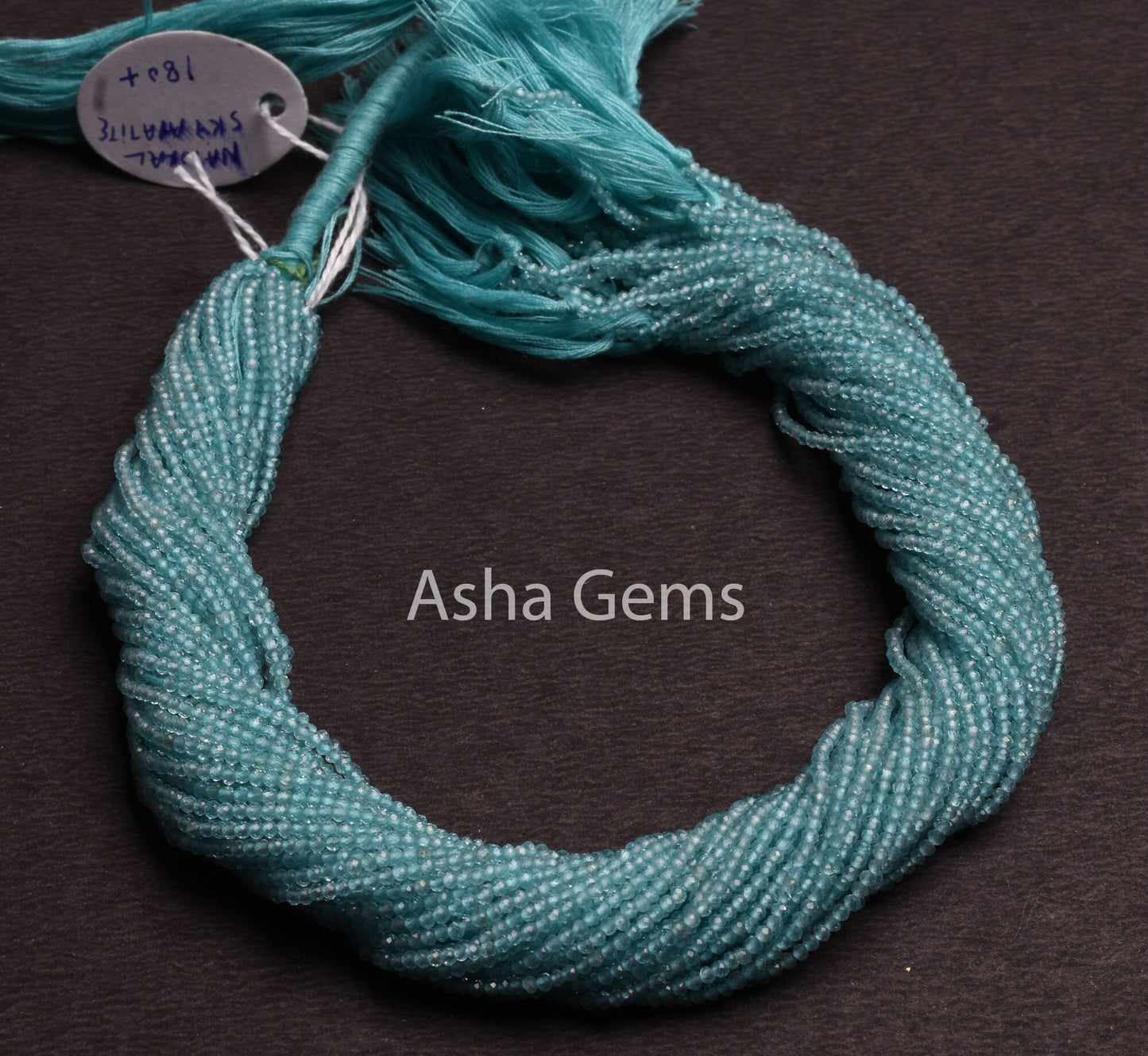 Beautiful Natural Sky Apatite Faceted Rondelle Shape Beads 2 mm micro Cut Gemstone Beads,AAA Quality Blue Apatite Bead ,Jewelry Making SALE