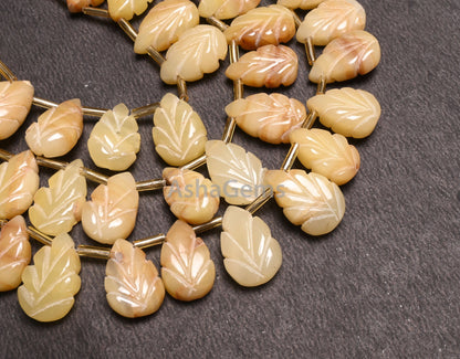 Fine Quality Yellow Opal Carving Pear shape beads,9" Shaded Yellow Opal Carved Teardrop Gemstone Fancy beads, Opal Carve beads jewelry Craft