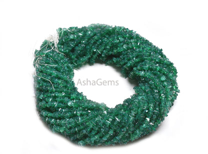 Fine Green Onyx Smooth Uncut Chips Beads,34" Strand Onyx raw Rough Polish Beads, Green Onyx uneven Nugget Tiny Gemstone Beads Jewelry Crafts