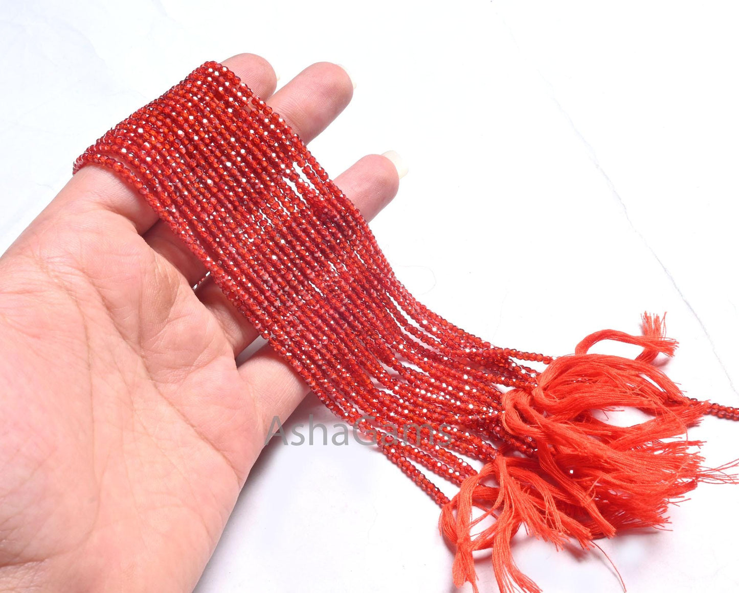 Beautiful Deep Orange Cubic Zircon Micro Cut faceted beads, 2.5 mm Orange Zircon Machine Cut Rondelle Tiny Zircon Beads Jewelry Craft SALE