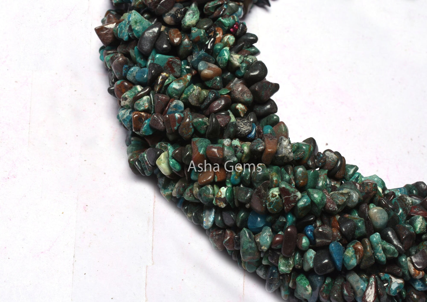 Natural Chrysocolla Uncut Chips Gemstone Beads.34"Strand Fine Quality blue Chrysocolla Raw Rough Smooth Bead Jewelry Making SALE Chrysocolla