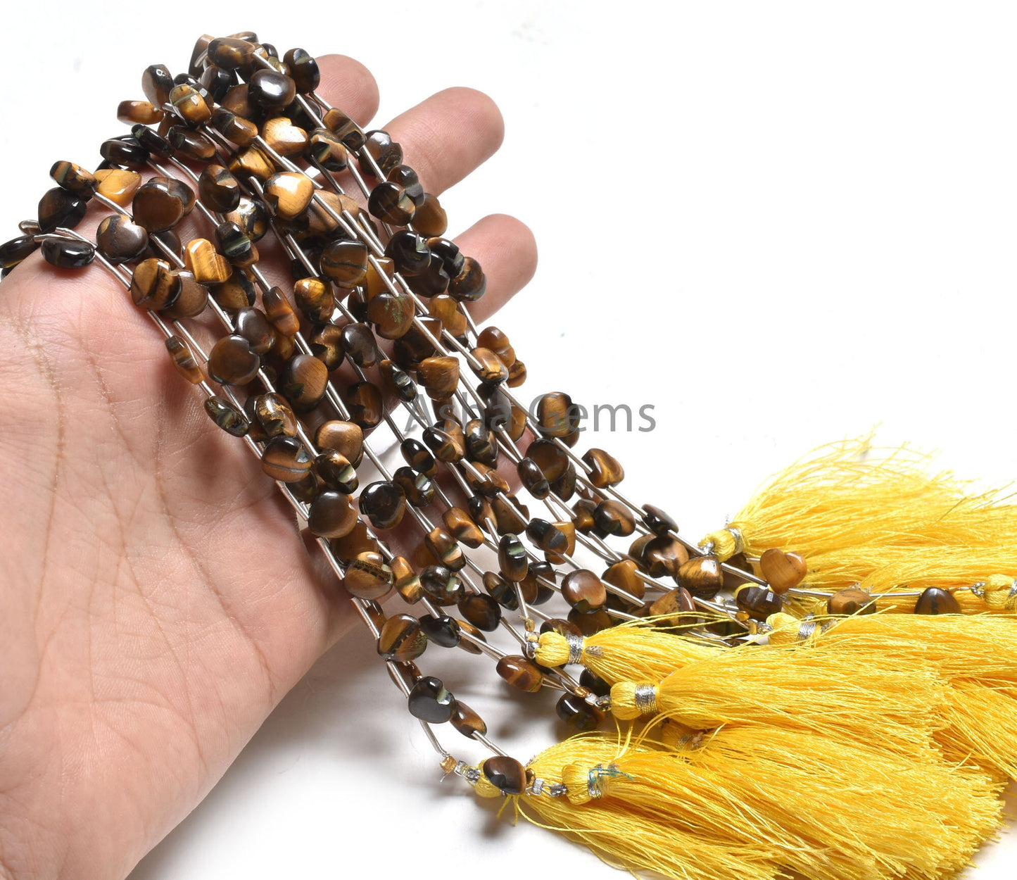 8 mm Natural Tiger Eye Carving Heart Shape Gemstone Beads, Beautiful Tiger Eye Carved Fancy Heart Side Drill Beads, Fine Tiger Beads Jewelry