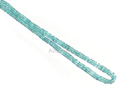 5 mm Fine Quality Blue apatite Smooth Tyre Shape Beads,16"Strand Sky Apatite Uneven Handmade Wheel Shape Apatite Gemstone Bead Jewelry Craft