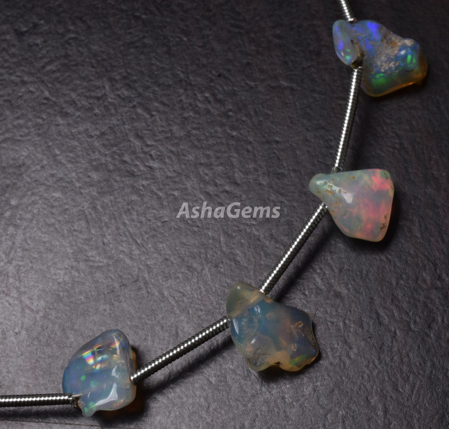 AAA Quality Ethiopian opal Rough Beads,24 Carat Natural Rainbow fire Ethiopian opal Rough Beads, Untreated Ethiopian opal Rock Mineral Beads