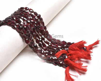 Natural Garnet Faceted nugget Uneven Shape Gemstone Beads, Fine Garnet Handmade Indian Cut Tumble Straight Drill Beads, Garnet Beads Jewelry