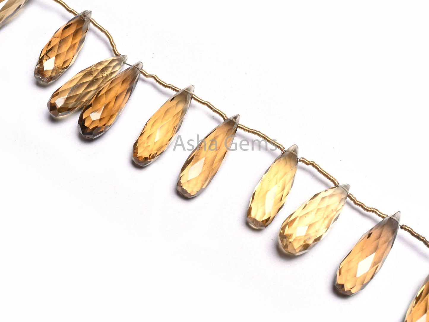 Fine Bear Quartz Fancy Long Drops Faceted Gemstone Beads,6.5-23 mm Natural Bear Quartz Side Drill Teardrop Briolette Bead Jewelry Craft SALE