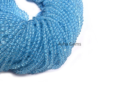 Natural Crystal Blue Coated smooth Round Ball Beads, AAA Crystal Quartz Blue Topaz Color Coated Round Shape Gemstone Bead Jewelry Craft SALE