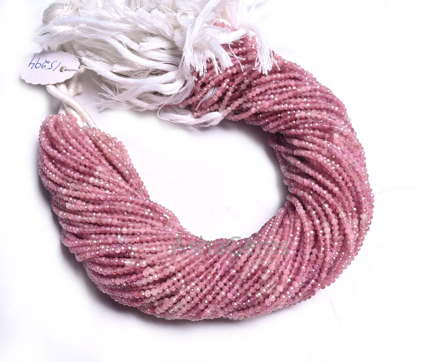 Natural Pink Tourmaline Faceted Rondelle Tiny Gemstone Beads,2.5 mm Fine Shaded Pink Tourmaline machine cut Micro Faceted Beads Jewelry SALE
