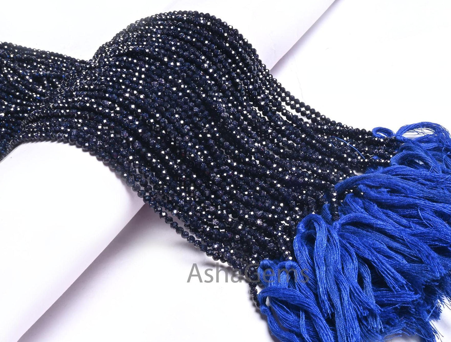 Beautiful Blue Sunstone Faceted Micro Cut Rondelle Shape Beads, Blue Sunstone Machine Cut Gemstone Beads, Sunstone Bead Jewelry Making Craft