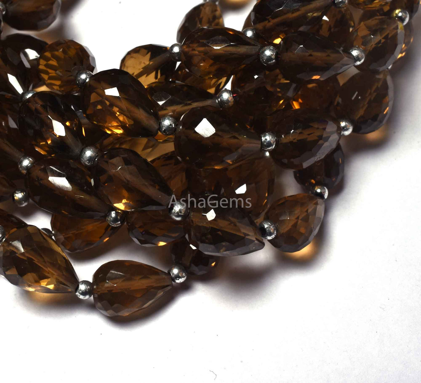 Beautiful Bear Quartz Faceted Drop Shape Beads,7" Strand Natural Bear Quartz Straight Drill Teardrop Gemstone Bead For Jewelry Necklace SALE