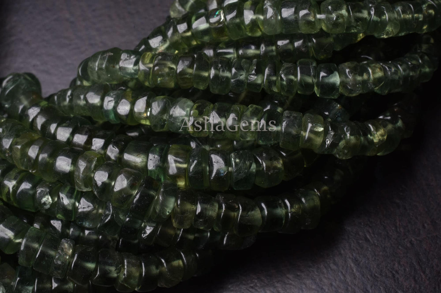 Beautiful Green Apatite Smooth Tyre Beads,13"Strand, AAA Natural Green apatite Beads,Gemstone Wheel Shape Beads Apatite Tyre Beads Jewelry