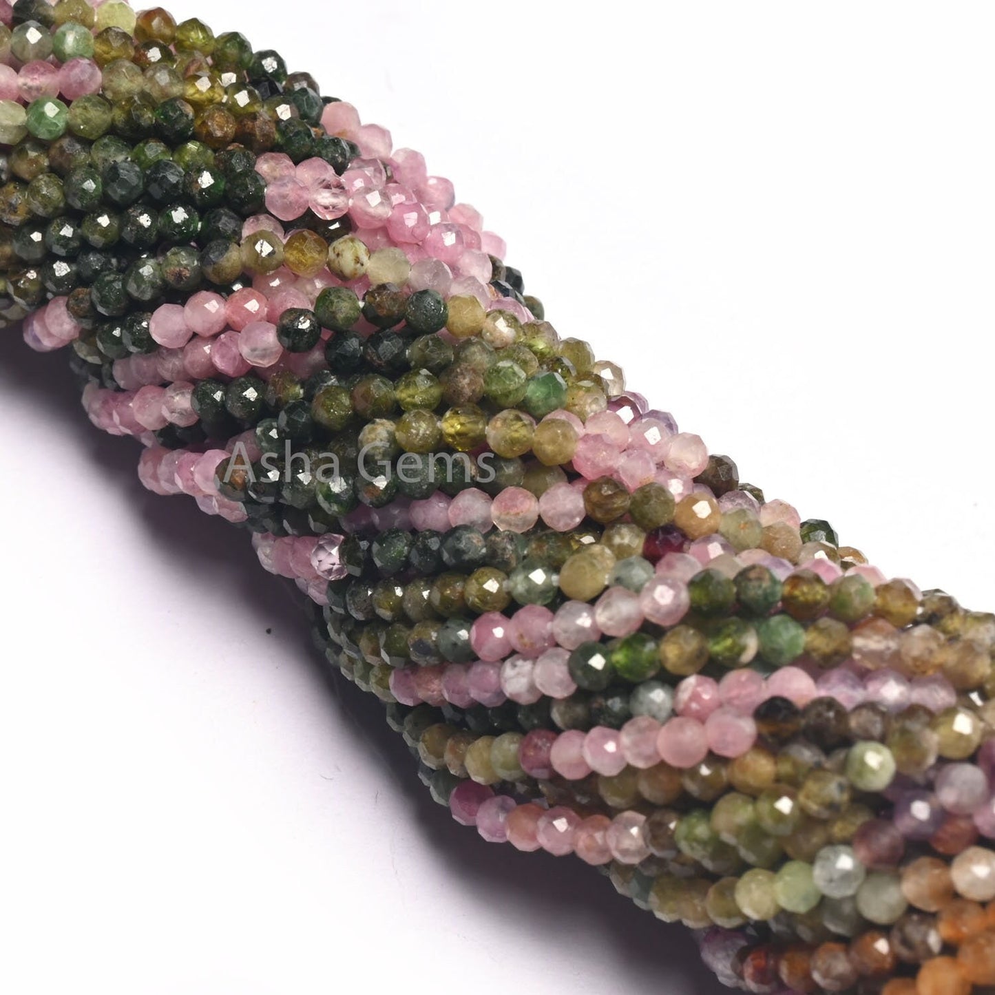 Beautiful Multi Color Tourmaline Faceted Rondelle Tiny Gemstone Beads,3 mm Tourmaline beads Natural Shaded Tourmaline Micro cut bead Jewelry