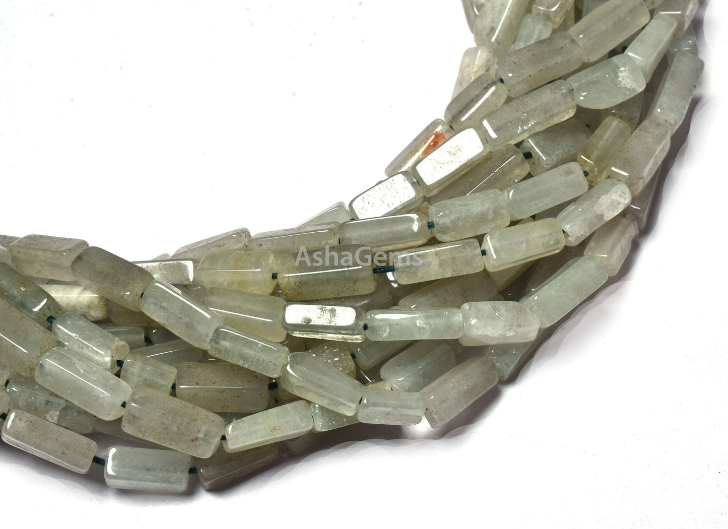 Natural Aventurine Smooth Rectangle Beads,13" Strand Grape Green Aventurine Plain Handmade Uneven Rectangle Beads Aventurine Beads Jewelry