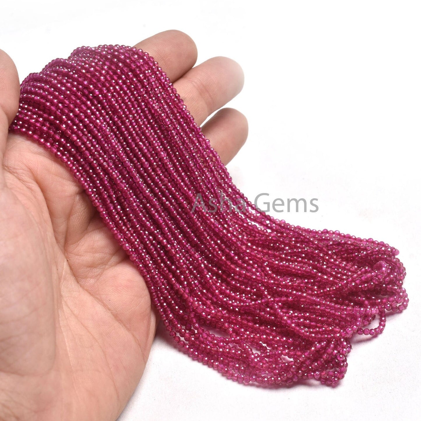 AAA Quality Red Imitation Micro Cut Faceted Beads,2 mm Ruby Imitation Machine Cut Rondelle Gemstone Beads Jewelry Necklace Making Craft SALE