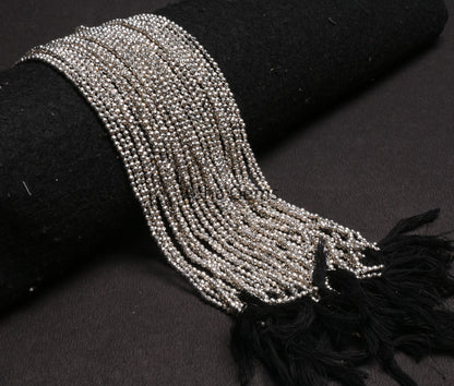 AAA Quality Silver Pyrite Micro Cut Beads,13" Strand,2.5 mm,Beautiful Natural Silver Pyrite Faceted Rondelle Shape Gemstone Beads, Pyrite