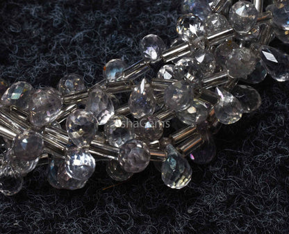 Beautiful crystal Mystic coated Faceted Drops Shape Beads Crystal Quartz Drops Briolette beads, Crystal coated Teardrop Beads Jewelry Crafts