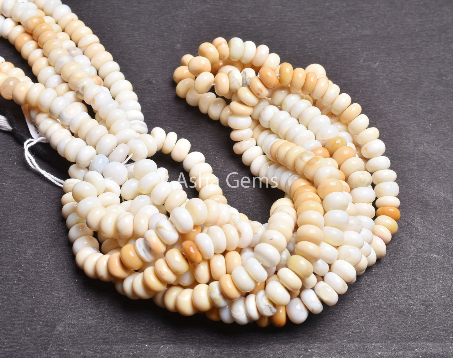 9 mm Shaded Yellow Opal Smooth Rondelle Beads, 16" Strand Fine Opal Loose Gemstone Beads Yellow Opal Plain Handmade Bead Jewelry making SALE
