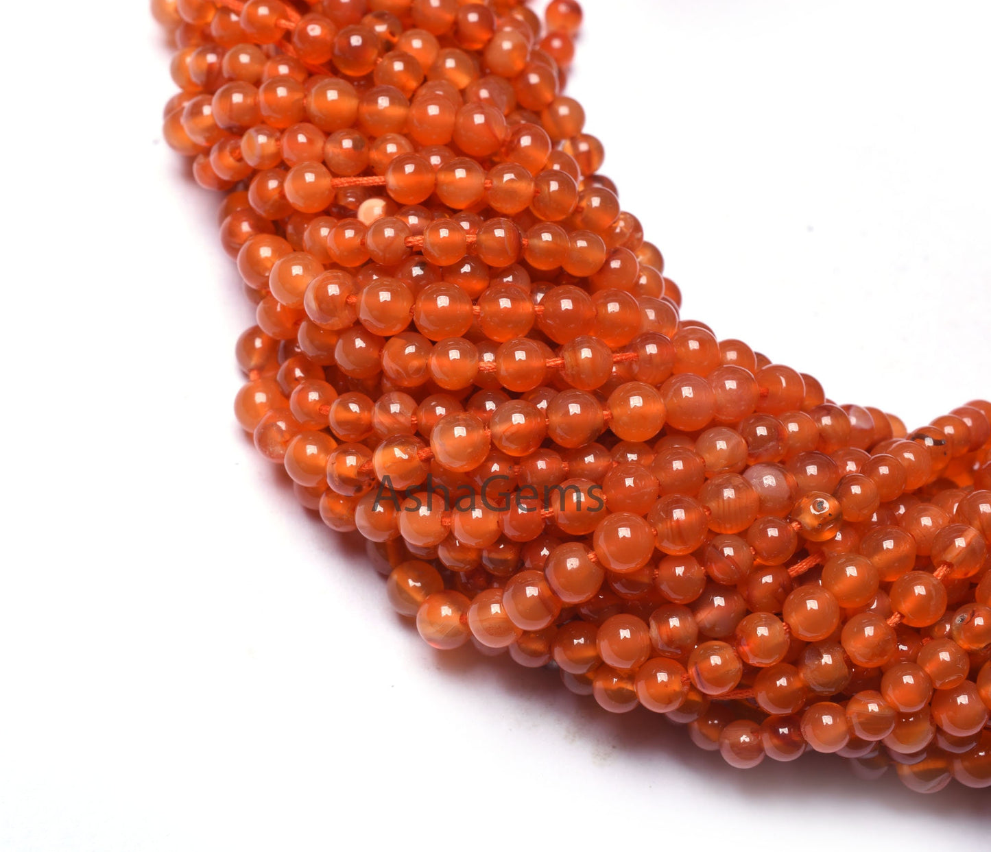 Beautiful Orange Carnelian Smooth Round Shape Beads, 13" Strand, Natural AAA Carnelian Smooth Round Ball Gemstone Beads, Carnelian Bead