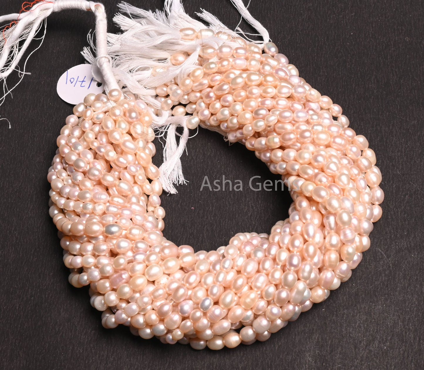 Beautiful Fresh water Pearl Fancy Rice Pearl Beads,15"Natural Pearl Uneven Puff Oval Gemstone Beads, Water Pearl Bead Jewelry Necklace Craft
