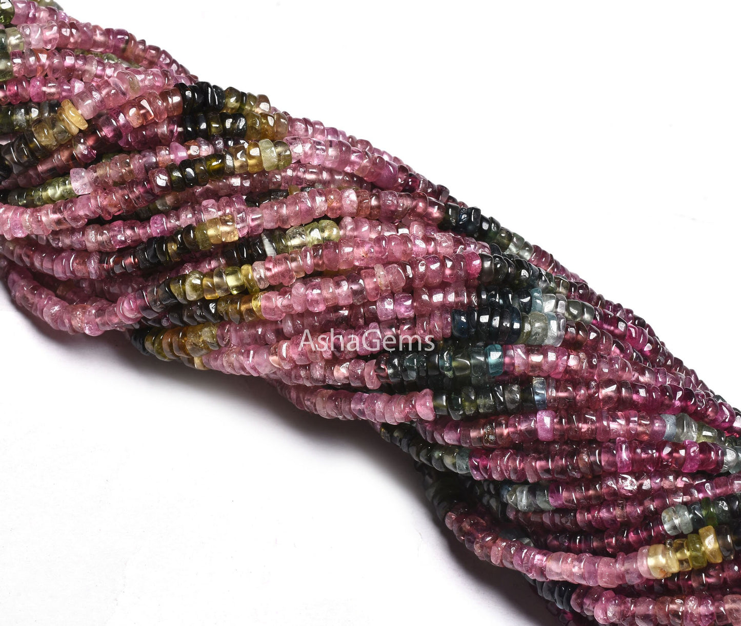 Natural Tourmaline Smooth Tyre shape beads,3-3.5 mm Multi Tourmaline Plain Wheel Shape Handmade Gemstone bead Rare tourmaline Tiny tyre Bead