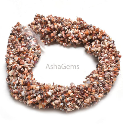 Natural Fire Opal Smooth Uncut Chip Beads,34" Strand Mexican Fire Opal Raw Rough Nugget Gemstone Beads Shaded Fire Opal Beads Jewelry Crafts