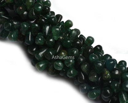 Natural Green Mica Margaj Smooth Drops Shape Beads,8" Strand Beautiful Mica Plain Handmade Teardrop Gemstone Beads, Green Mica Beads Jewelry