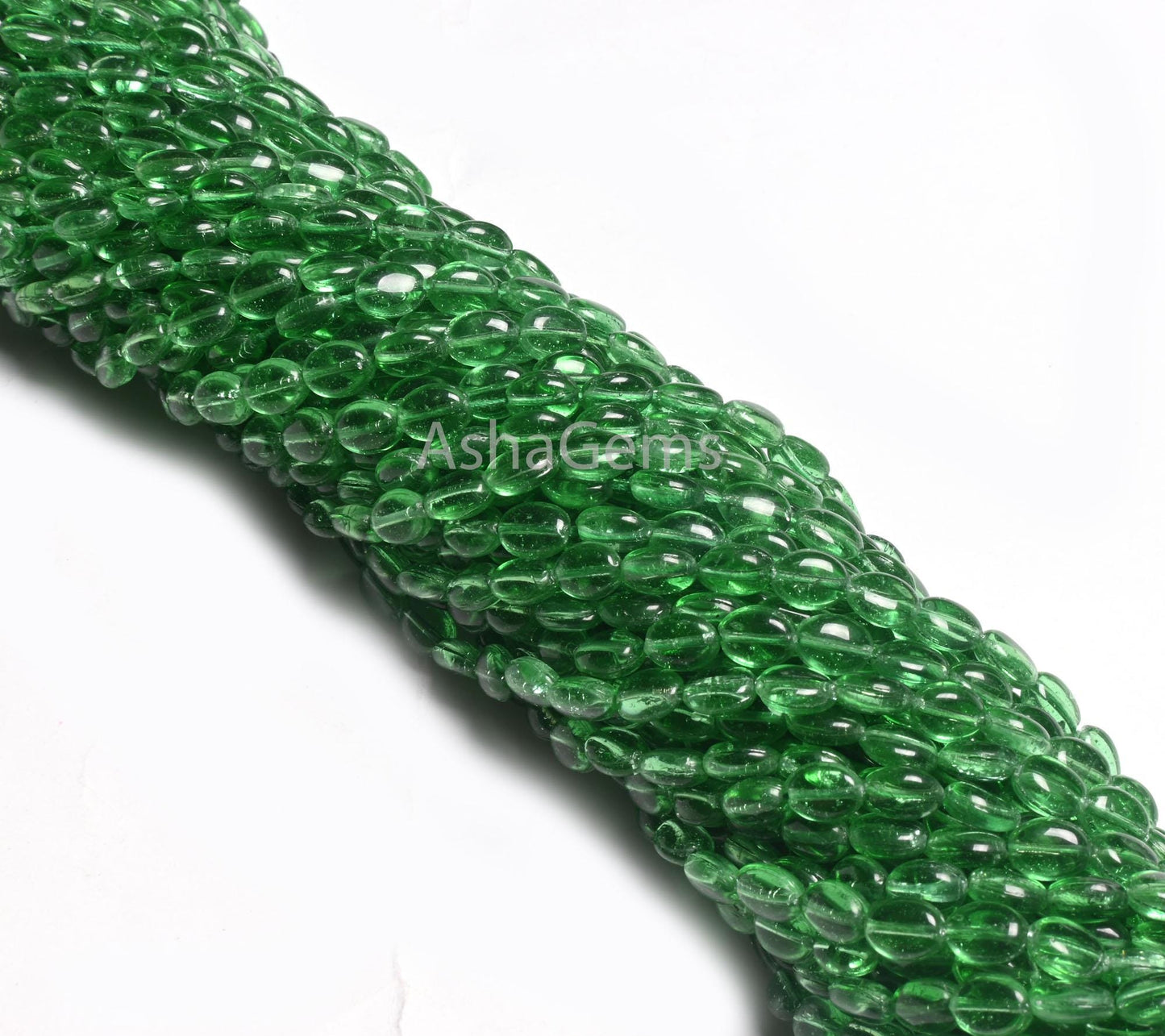 Fine Quality Tree Green Quartz Hydro Smooth Oval Shape Beads, Beautiful Translucent Green Hydro Plain Oval Handmade Beads Jewelry Craft SALE