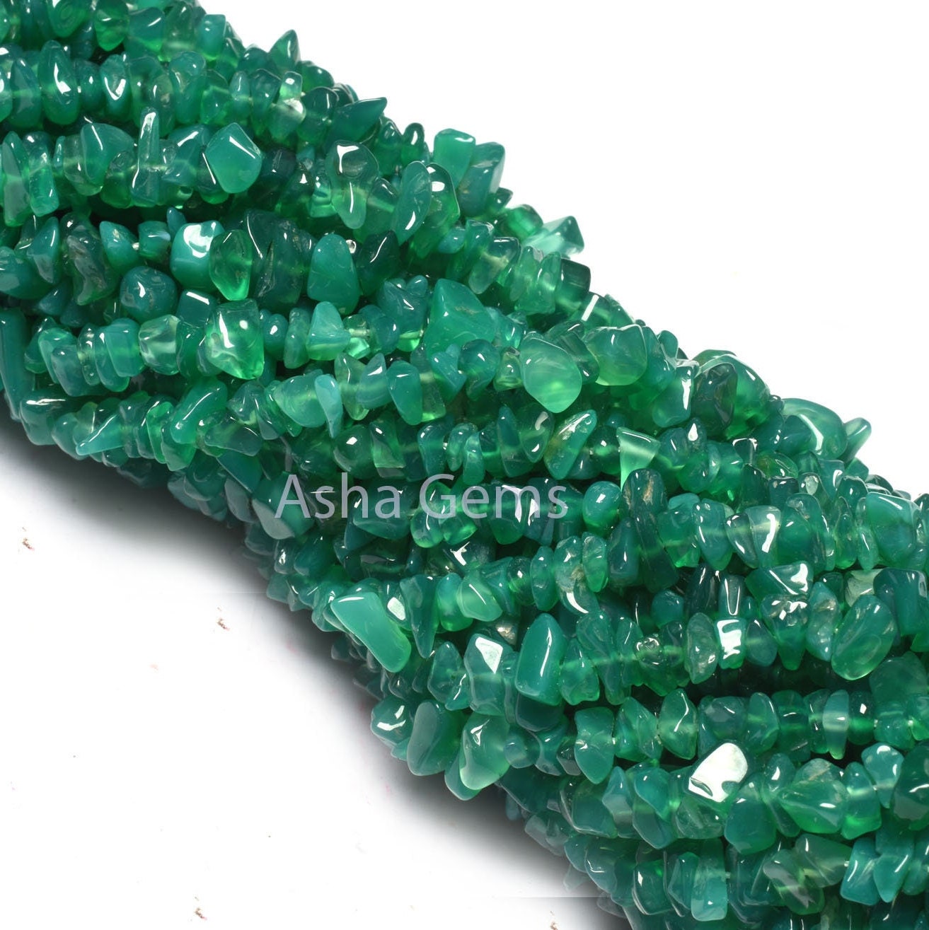 34" Strand Beautiful Green Onyx Gemstone Uncut Chips Beads, Onyx raw Rough Polish Beads, fine Green Onyx uneven Nugget Beads Jewelry making