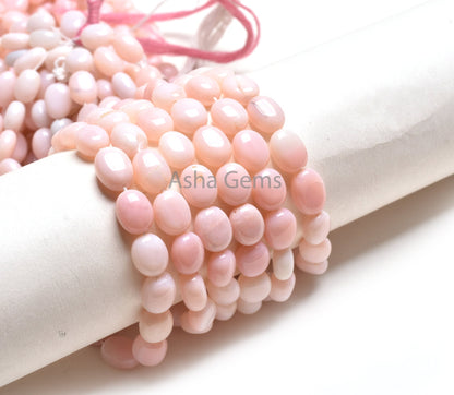 Beautiful Pink Opal Handmade Nugget Gemstone Beads, Shaded Pink Opal Beads,8/16"Fine Opal Smooth Uneven Oval Nugget Beads Jewelry Craft SALE