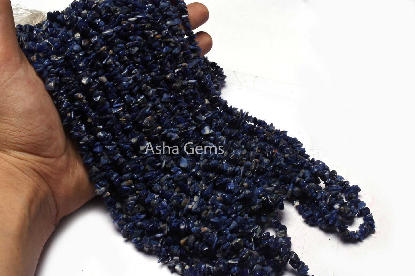 34inch Strand Natural Blue Sodalite Uncut Chips Gemstone Beads, Semi Precious Sodalite raw Rough Smooth Uneven tiny Beads Jewelry Craft SALE