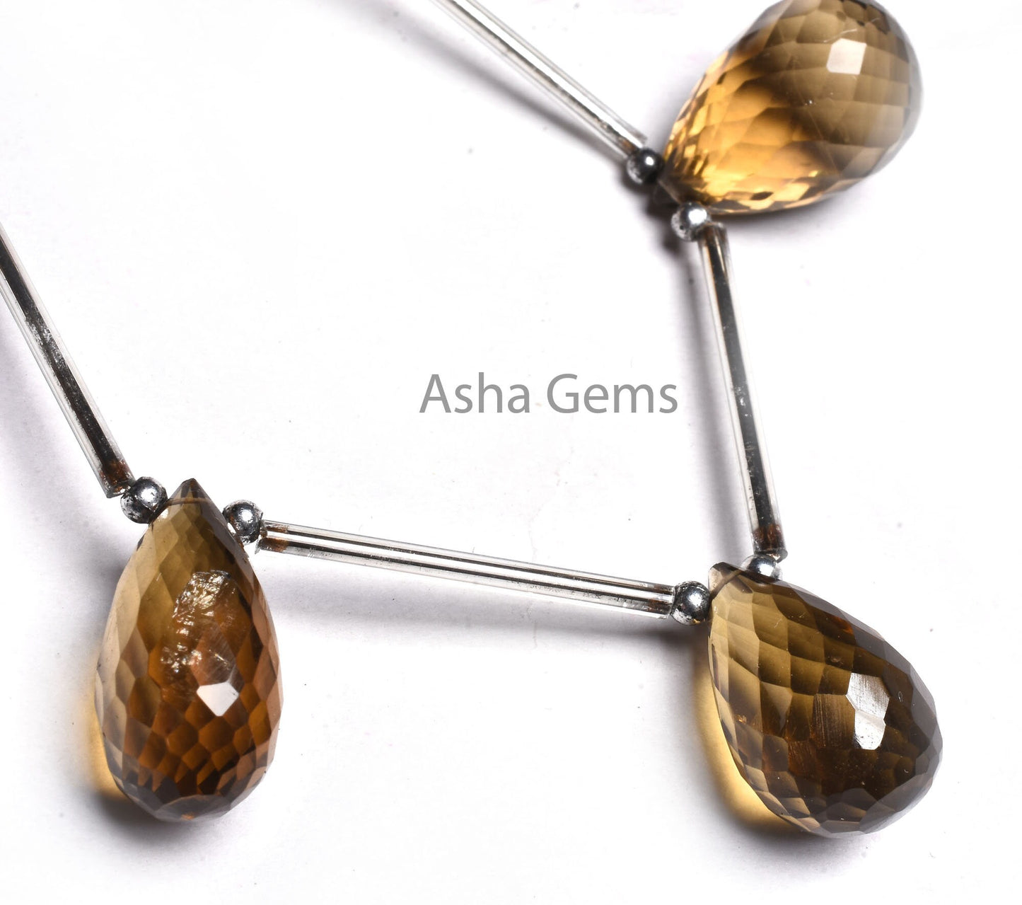 AAA Quality Bear Quartz Faceted Drops Gemstone Beads,10x18-13x20mm Bear Quartz Side Drill Teardrop Briolette Beads, Quartz Bead Jewelry SALE