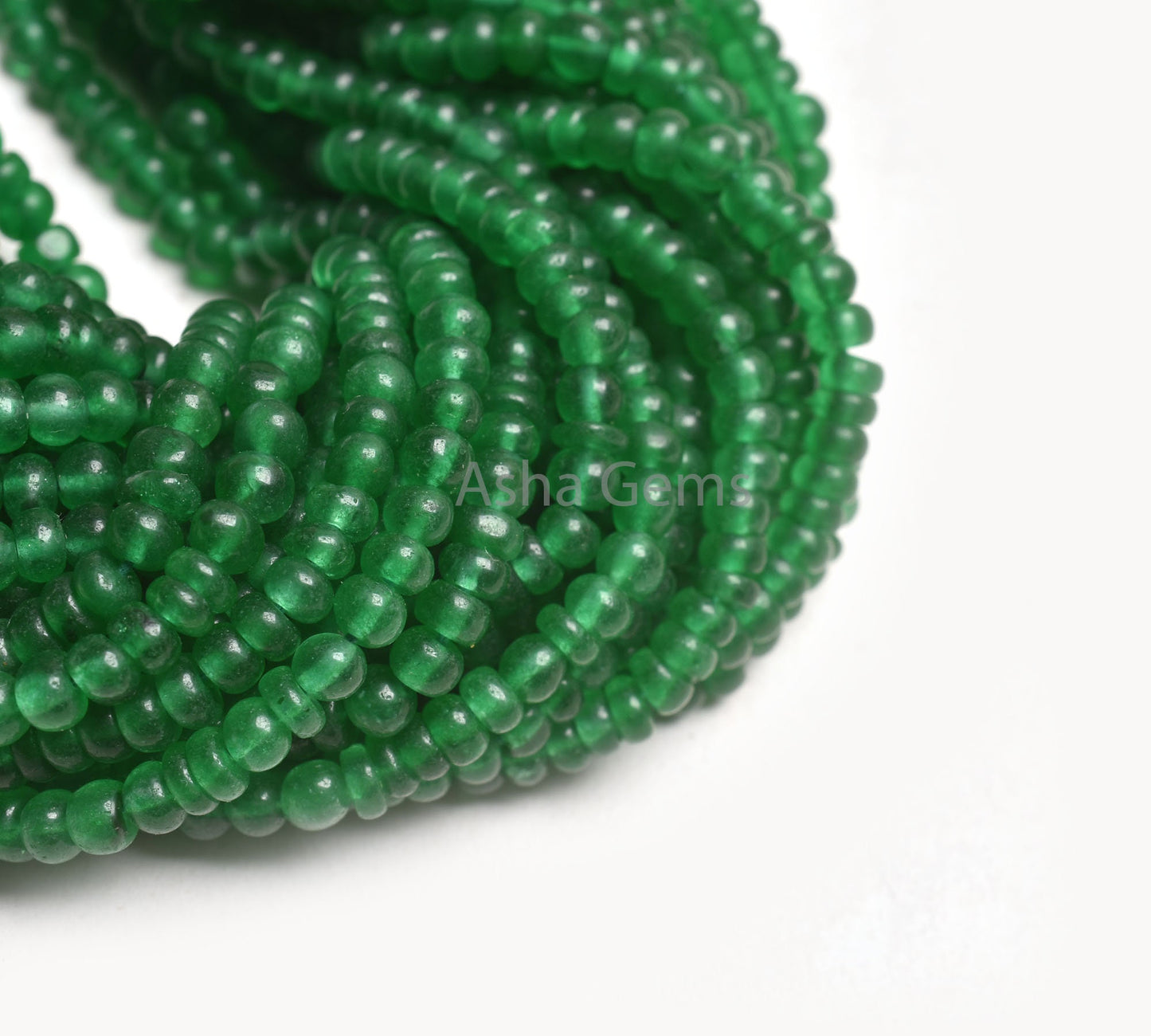 Beautiful Green Quartz Smooth Tiny Rondelle Shape Beads, Natural Quartz Plain Handmade Gemstone Beads, Fine Green Quartz Bead Jewelry Making