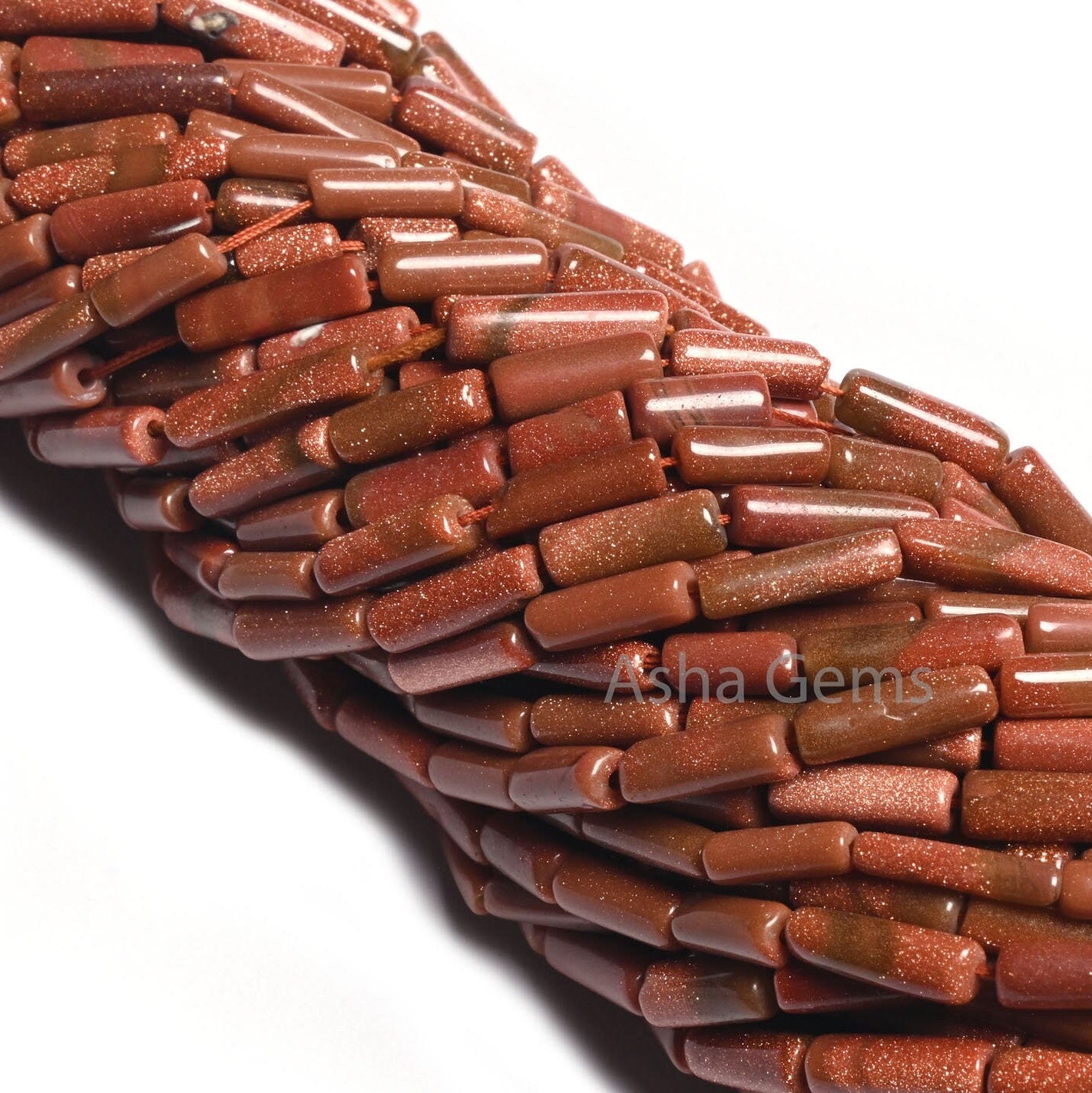 Beautiful Brown Sunstone Fancy Long Pipe Shape Straight Drill Beads,12" Sunstone Tube Shape Handmade Gemstone Bead Jewelry making Craft SALE