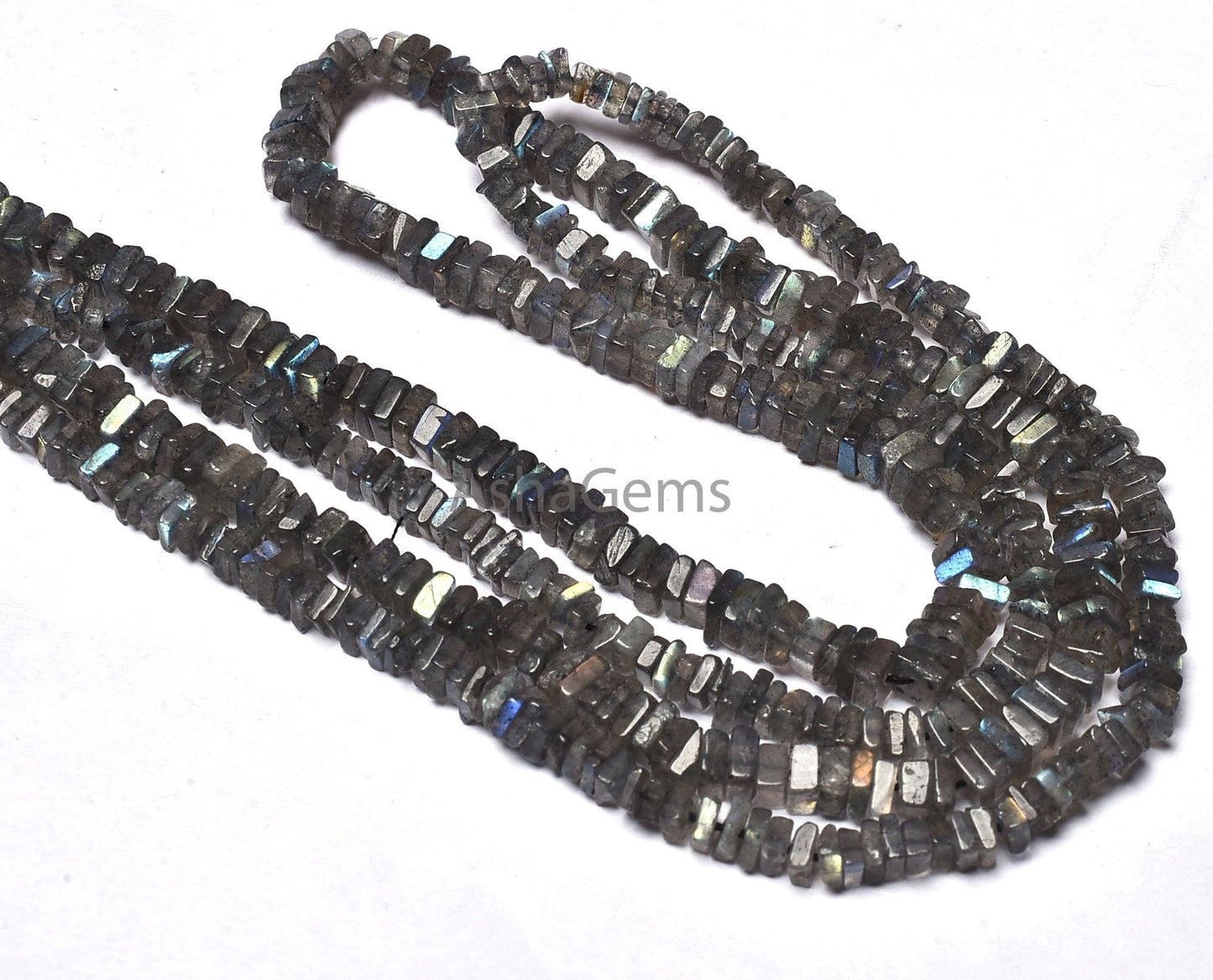 Beautiful Labradorite Smooth Heishi Square Shape Gemstone Beads, Plain Flat Beads, Natural Black Rainbow,Labradorite Jewelry Making Crafts