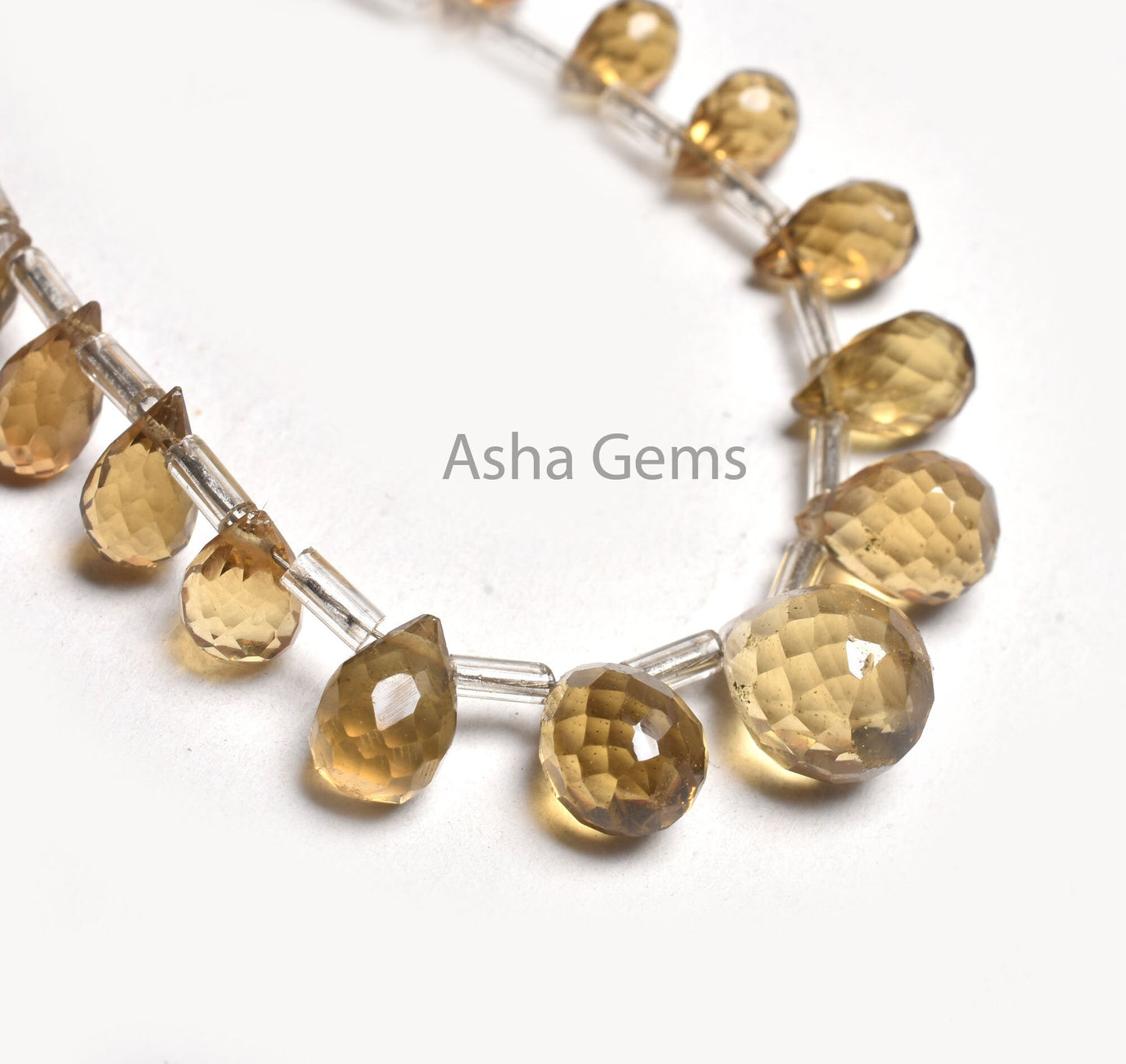 Citrine Quartz  Faceted Drops Shape Gemstone Beads, 5x7-9x12 mm Natural Yellow Citrine Teardrop Side Drill Briolette Bead Jewelry Craft SALE