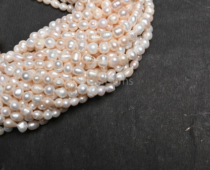 Beautiful Fresh Water Pearl Uneven Shape Beads, Natural Pearl Baroque Beads,7/14"Strand Real Pearl Gemstone Bead Jewelry Craft Necklace SALE