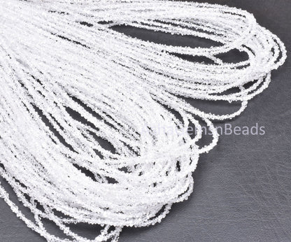 AAA Herkimer Diamond Nugget Shape Beads,16 inch, Natural White Diamond Quartz Polish Rough Faceted Beads,13 Carat Strand, Tiny Raw Bead SALE