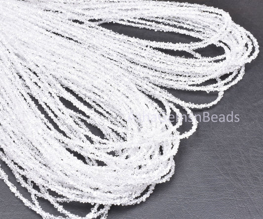 AAA Herkimer Diamond Nugget Shape Beads,16 inch, Natural White Diamond Quartz Polish Rough Faceted Beads,13 Carat Strand, Tiny Raw Bead SALE