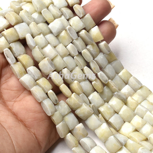 Beautiful Lemon Opal faceted Fancy Shape Beads,8" Strand Opal Uneven Rectangle Bead Gestone Briolette Handmade Beads For Jewelry Making SALE