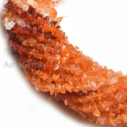 AAA Quality Mexican Fire Opal Uncut Chip Gemstone Beads ,34"Strand Natural Fire Opal Raw Rough Tiny Nugget Shaded Opal Beads Jewelry Crafts