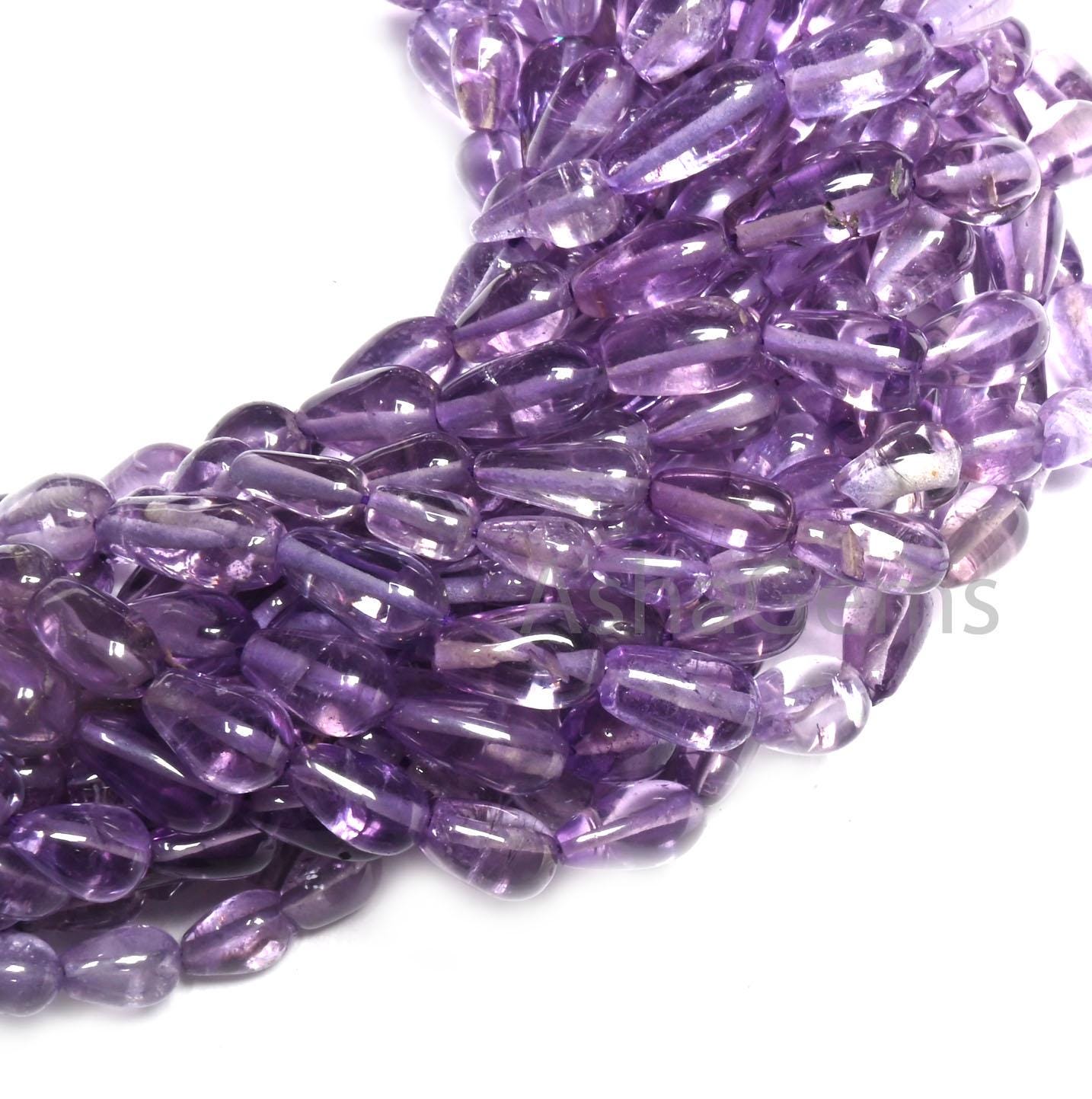 Beautiful Brazil Amethyst Smooth Uneven Drop Straight Drill Beads,12.5" Natural Amethyst handmade Teardrop Gemstone Beads Jewelry Craft SALE