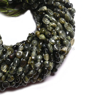 Natural Moss Prehnite Smooth Nuggets Beads,5-8 mm prehnite Beads, Moss Green Prehnite Tiny Nugget Uneven Gemstone Beads Jewelry Craft SALE